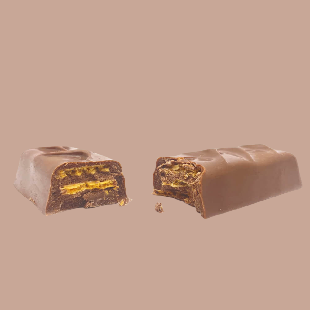Barres chocolat au lait coeur gaufrette Boîte de 5 MD