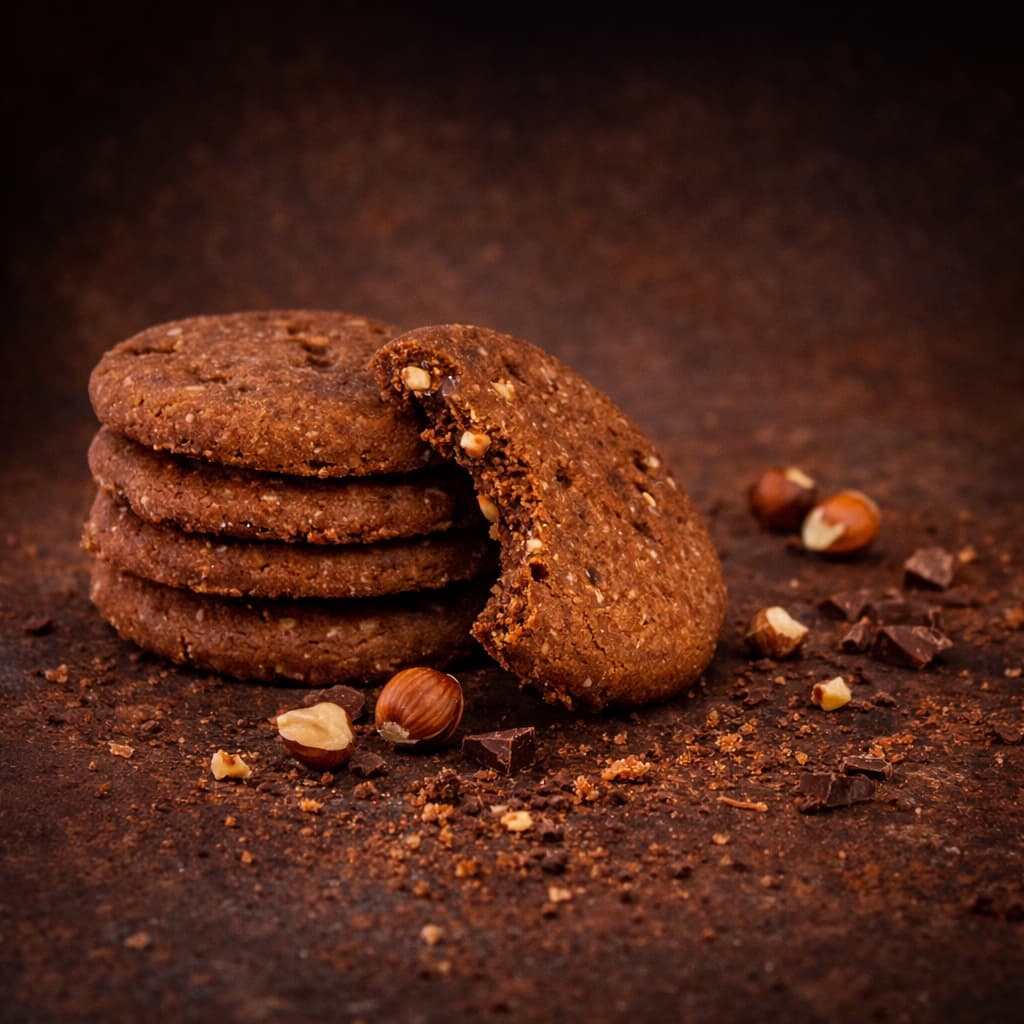 Biscuits protéinés chocolat noisette MD