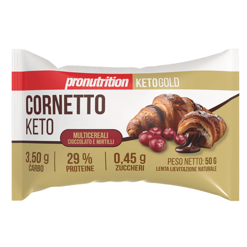 Croissant multicéréales Keto Chocolat et Myrtilles 50g Pronutrition
