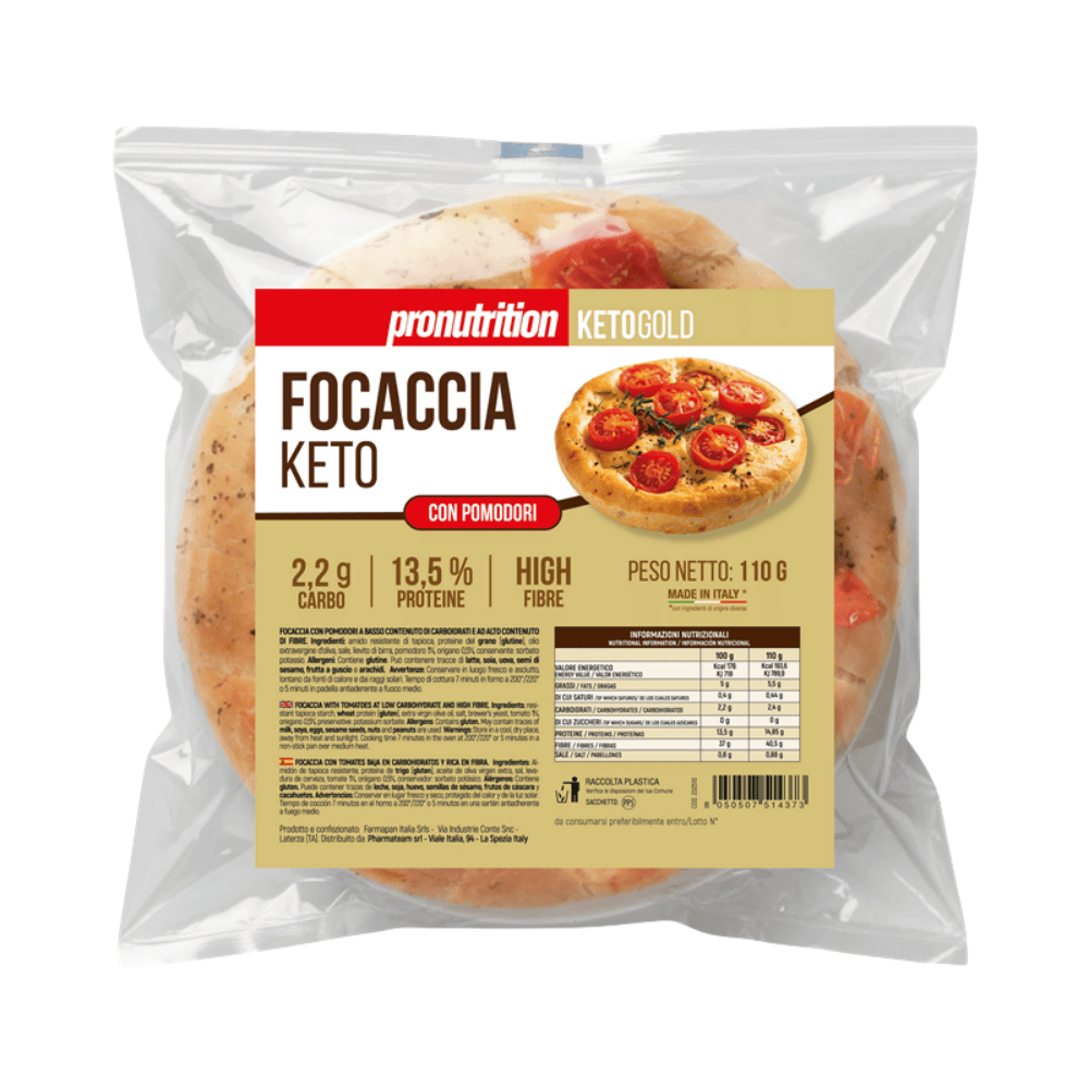 Focaccia Keto aux tomates 110g Pronutrition