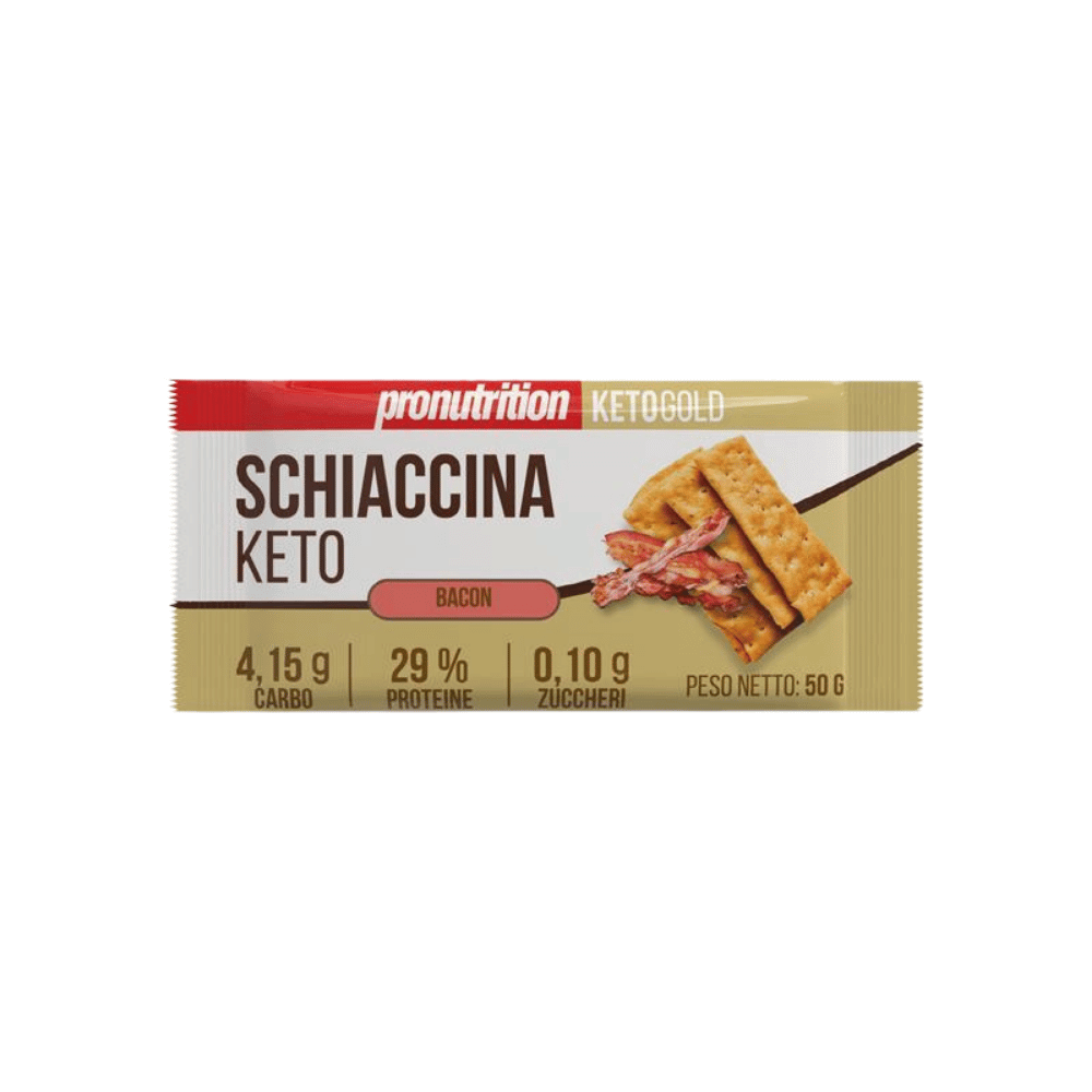 Schiaccina Keto goût Bacon 50g Pronutrition
