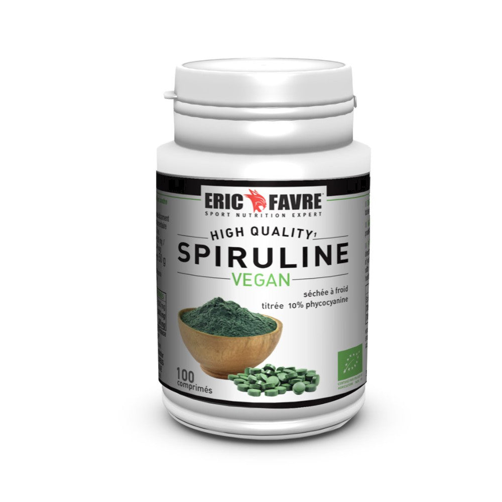 Spiruline Vegan bio 100 comprimés Eric Favre