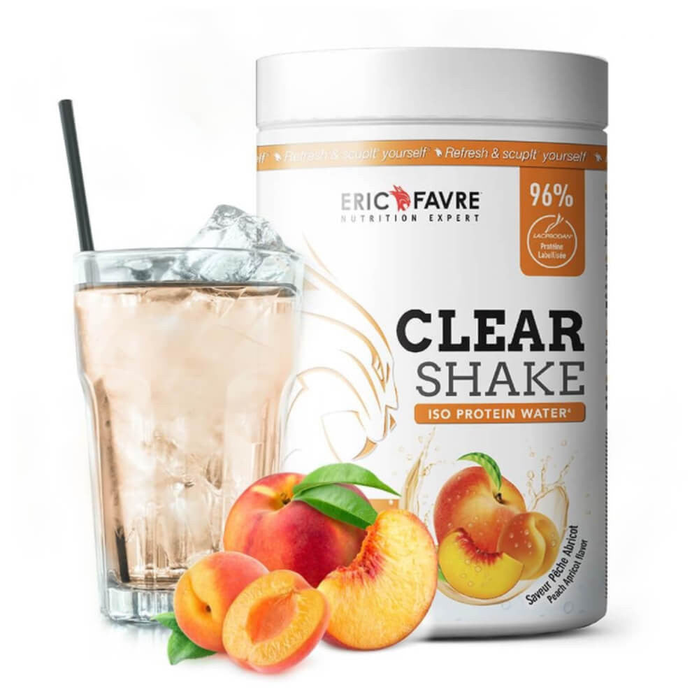 Clear Shake Iso protein Water Pêche Abricot 500g Eric Favre