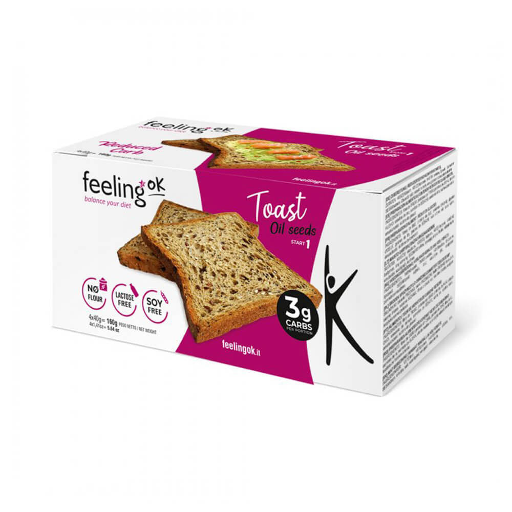 Toast protéinés aux graines START FeelingOk boîte de 160g