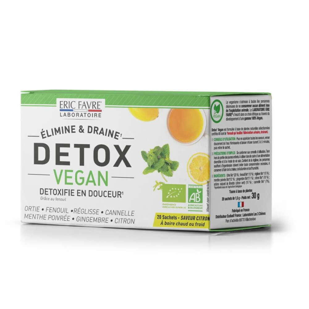 Tisane DETOX VEGAN Citron Eric Favre