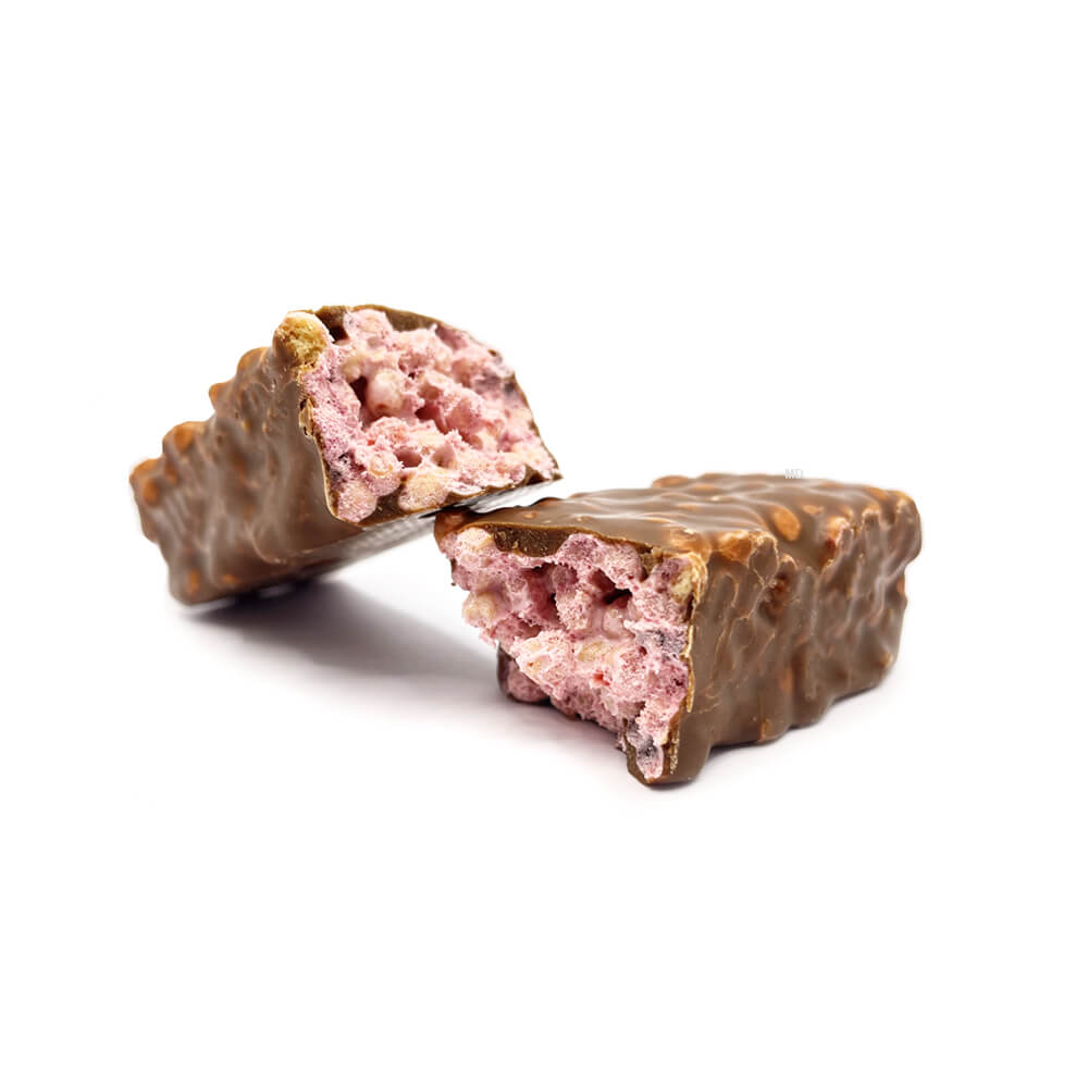 Barre protéinée crémeuse "fluffy" cassis à l'unité sans gluten MD