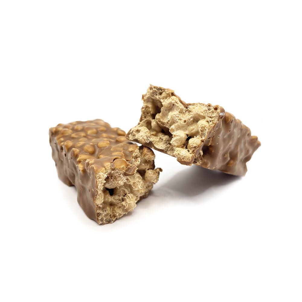 Barre protéinée crémeuse "fluffy" chocolat praliné à l'unité sans gluten MD