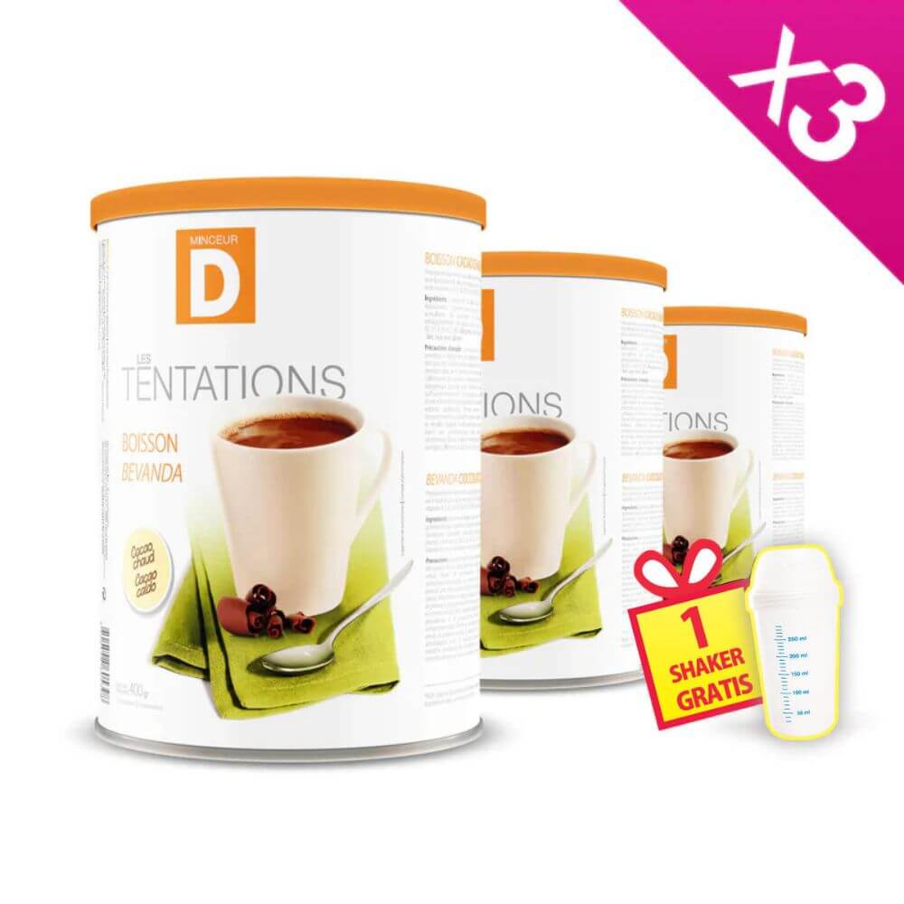 Boisson protéinée Cacao Pot ECO MinceurD - Lot de 3