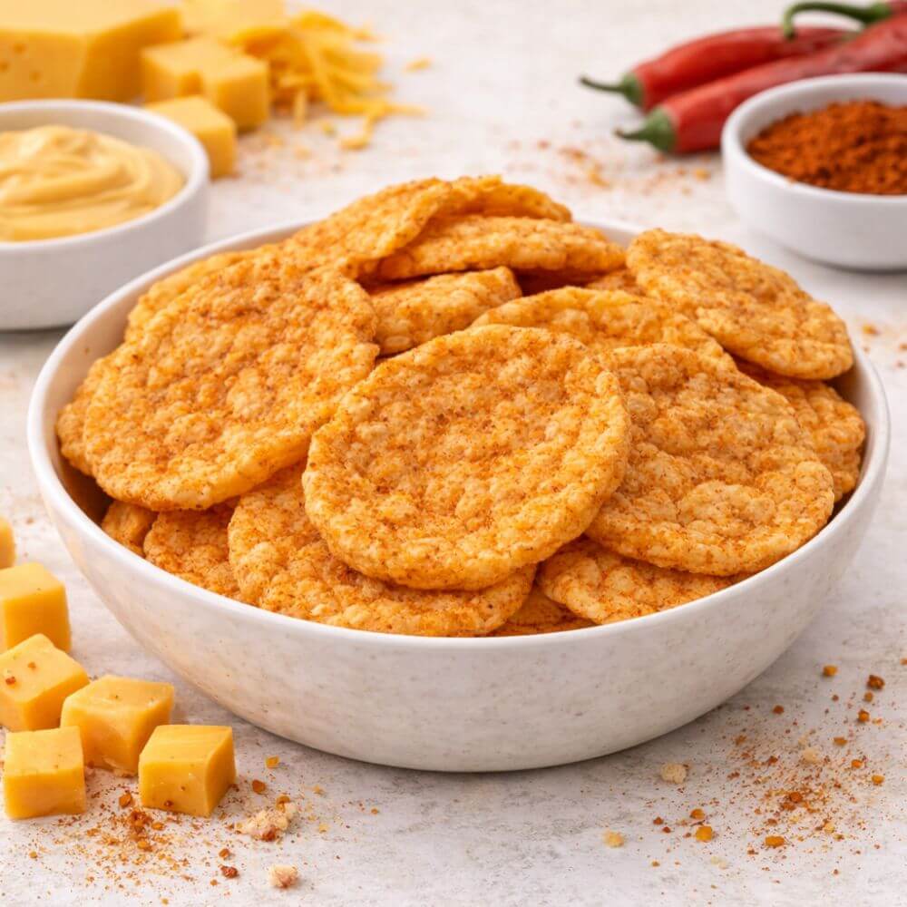 Chips protéinées soufflées arôme SPICY CHEESE unité 25g