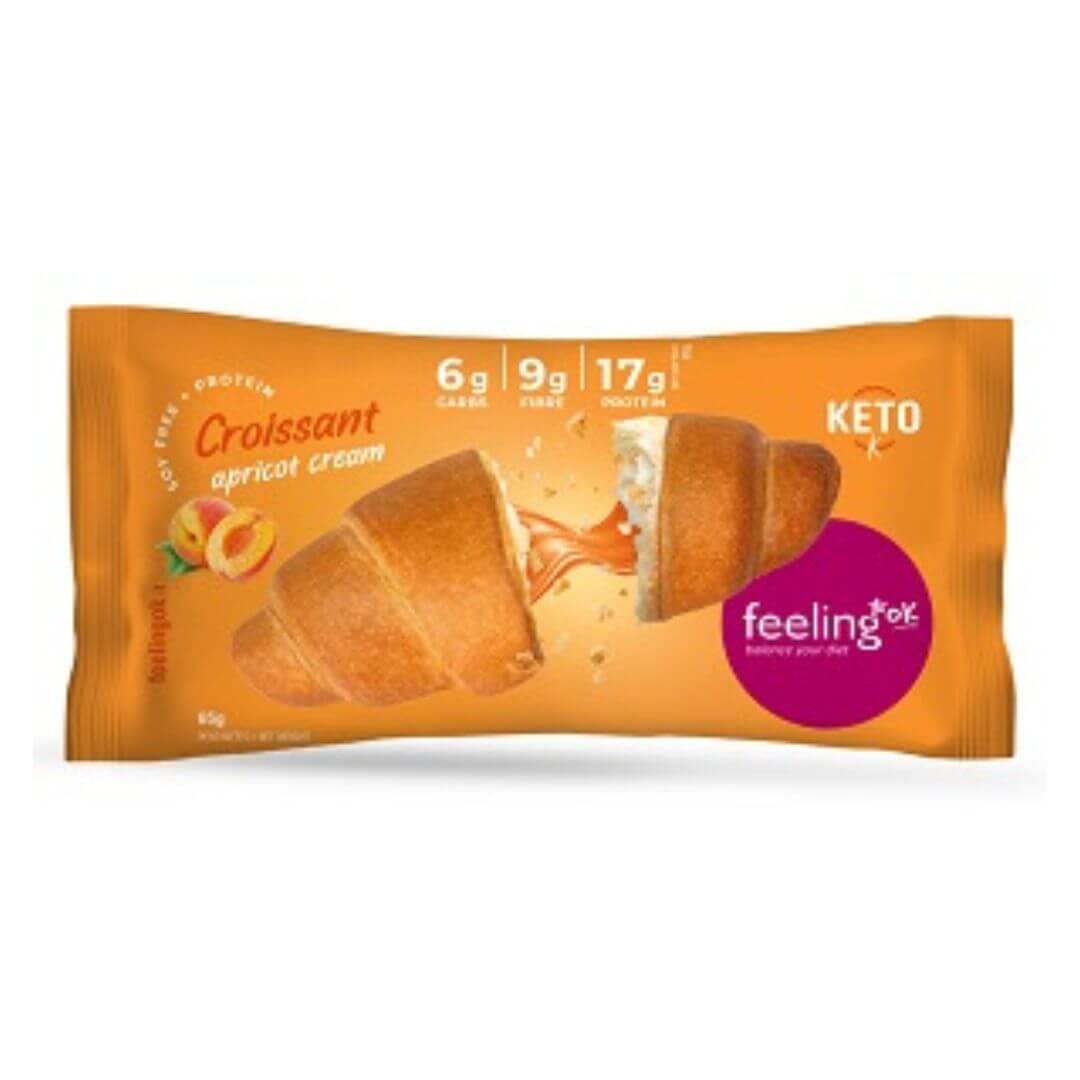 Croissant protéiné fourré à la crème d'Abricot Feeling Ok
