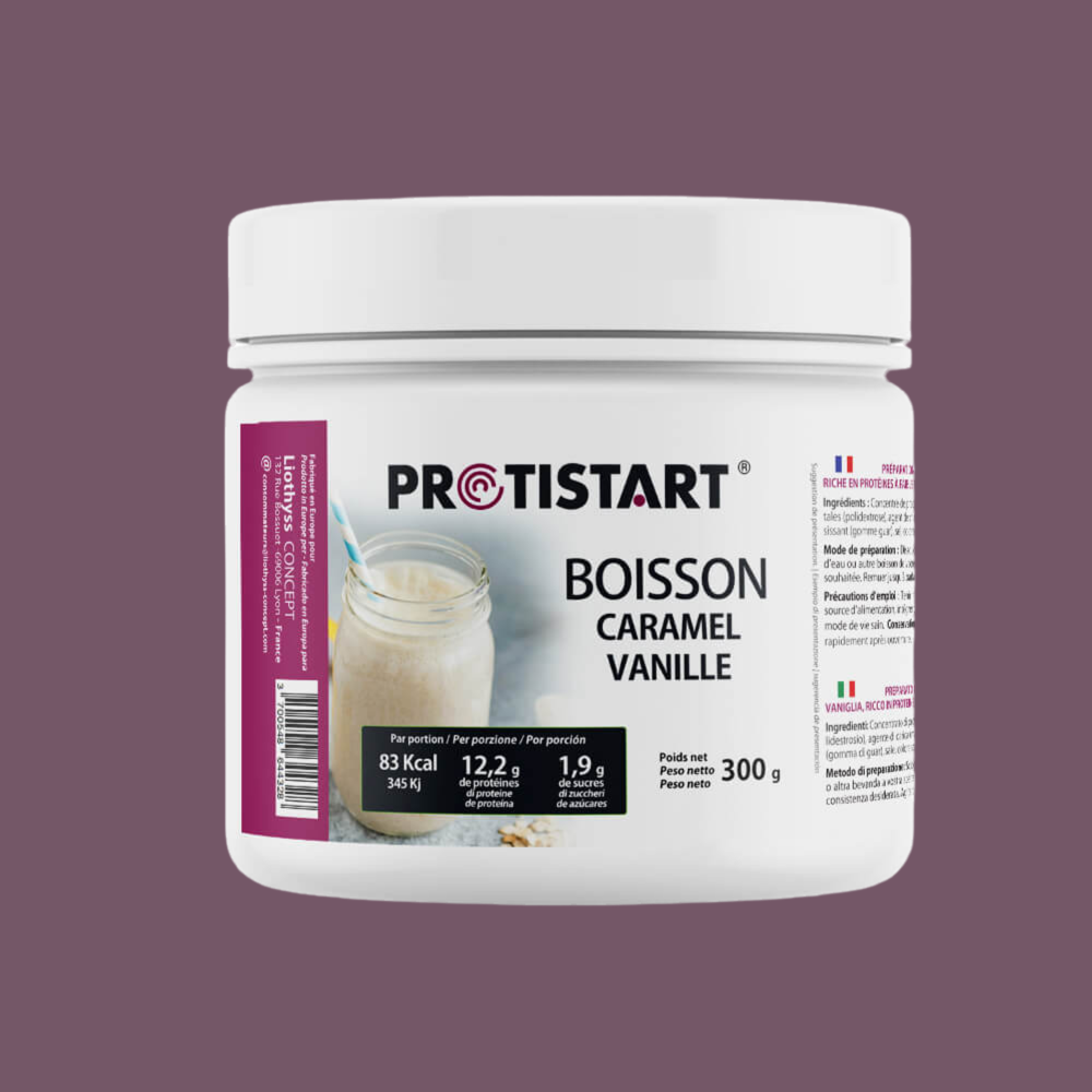 Boisson protéinée Caramel Vanille Pot 300g PROTISTART