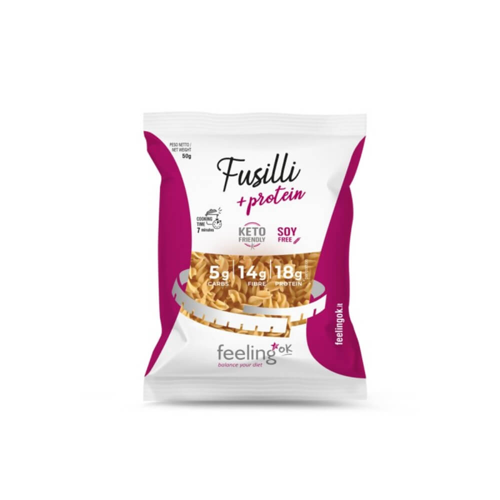 Pâtes protéinées type Fusilli paquet 50g FeelingOk