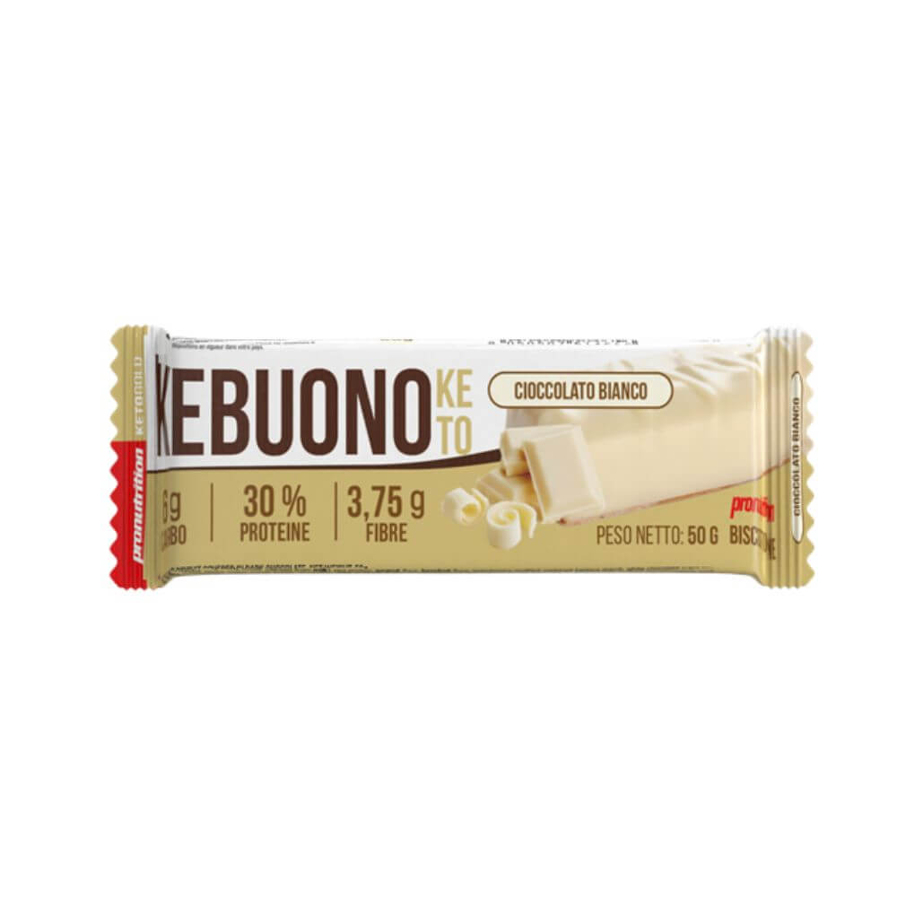 Kebuono biscotto 50 g Chocolat Blanc - Pronutrition