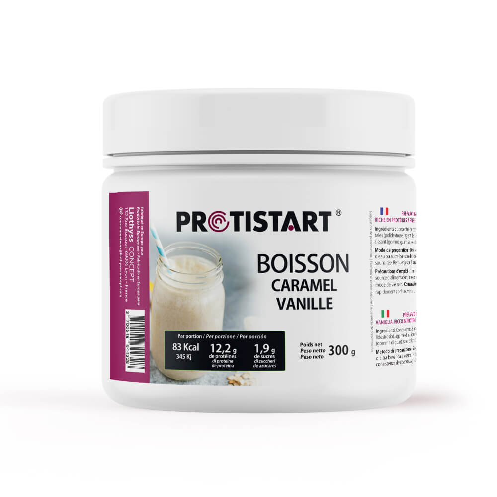 Boisson protéinée Caramel Vanille Pot 300g PROTISTART