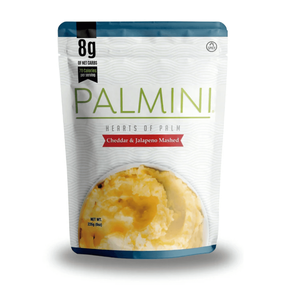 Palmini - Purée Cheddar piment Jalapeno - 8 g de glucides - Sans gluten - Paquet de 226 g
