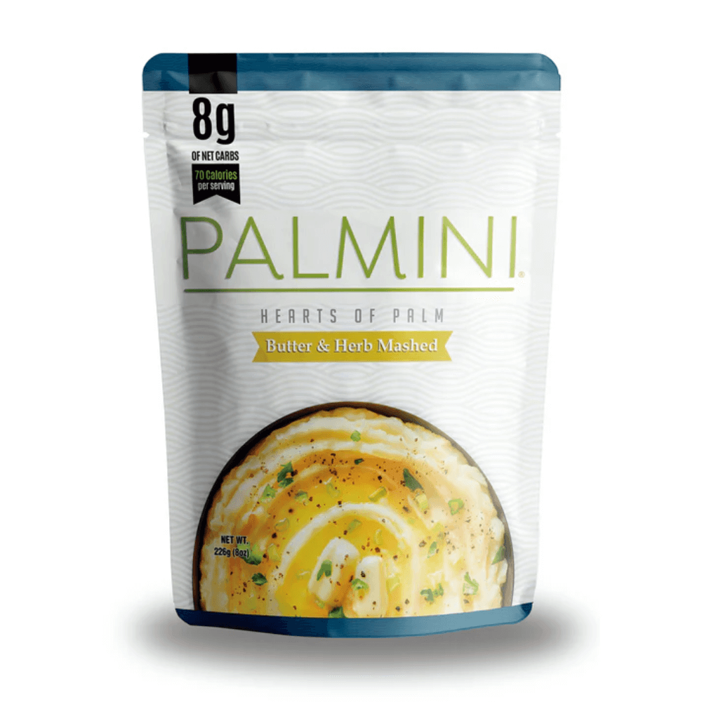Palmini - Purée Beurre et Herbes - 8 g de glucides - Sans gluten - Paquet de 226 g