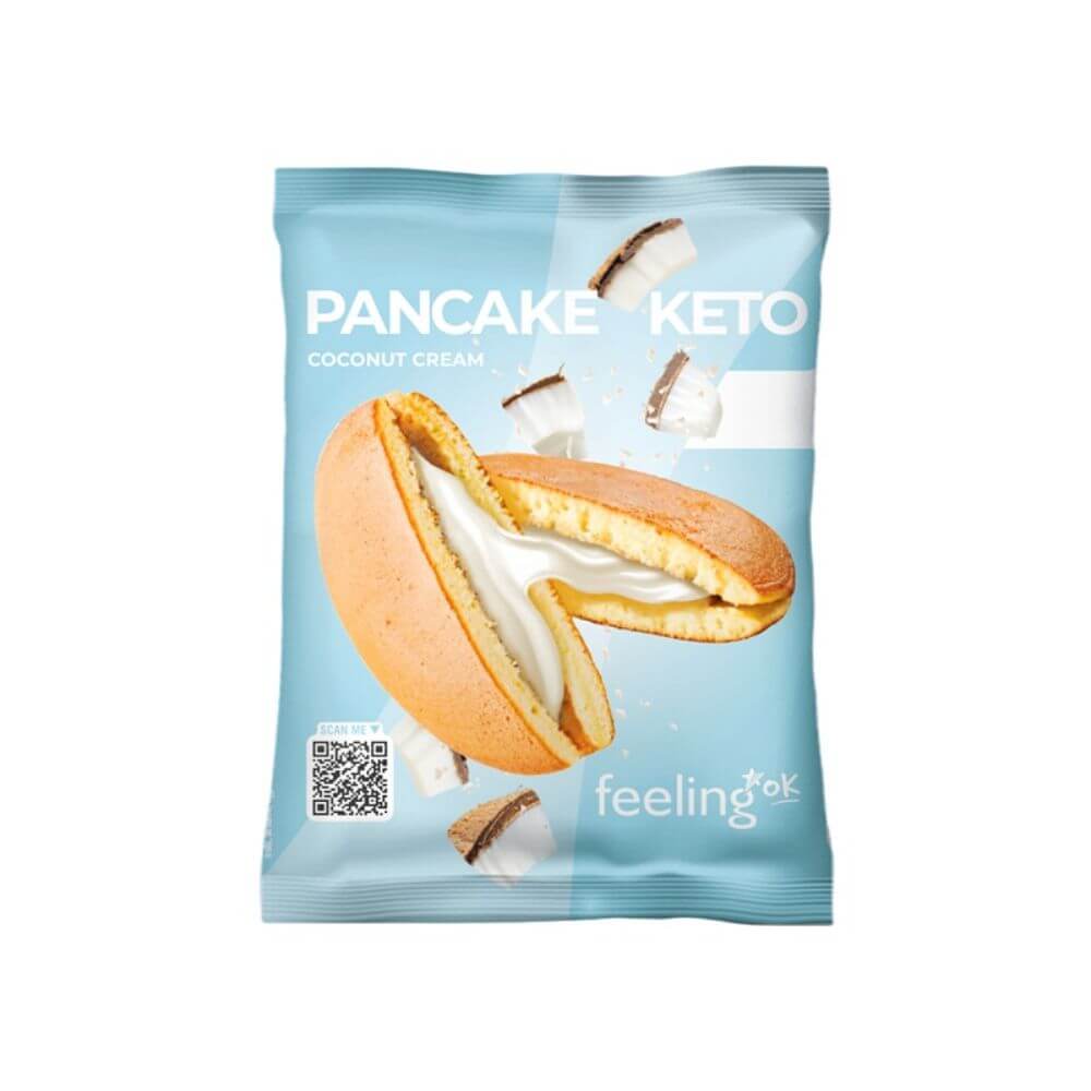 Pancake Protéiné KETO Crème Coco FeelingOk – Low Carb 50g