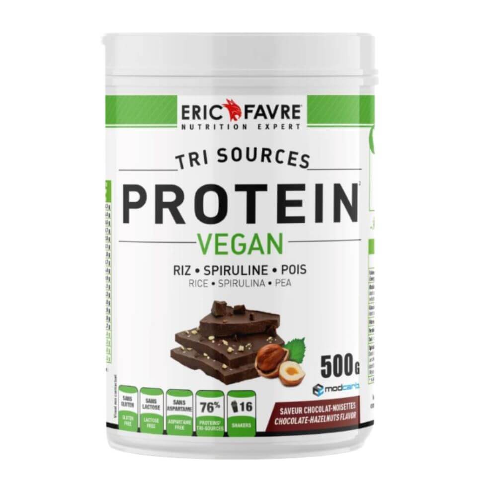 Protéines Vegan Chocolat Noisette - 500g Eric Favre