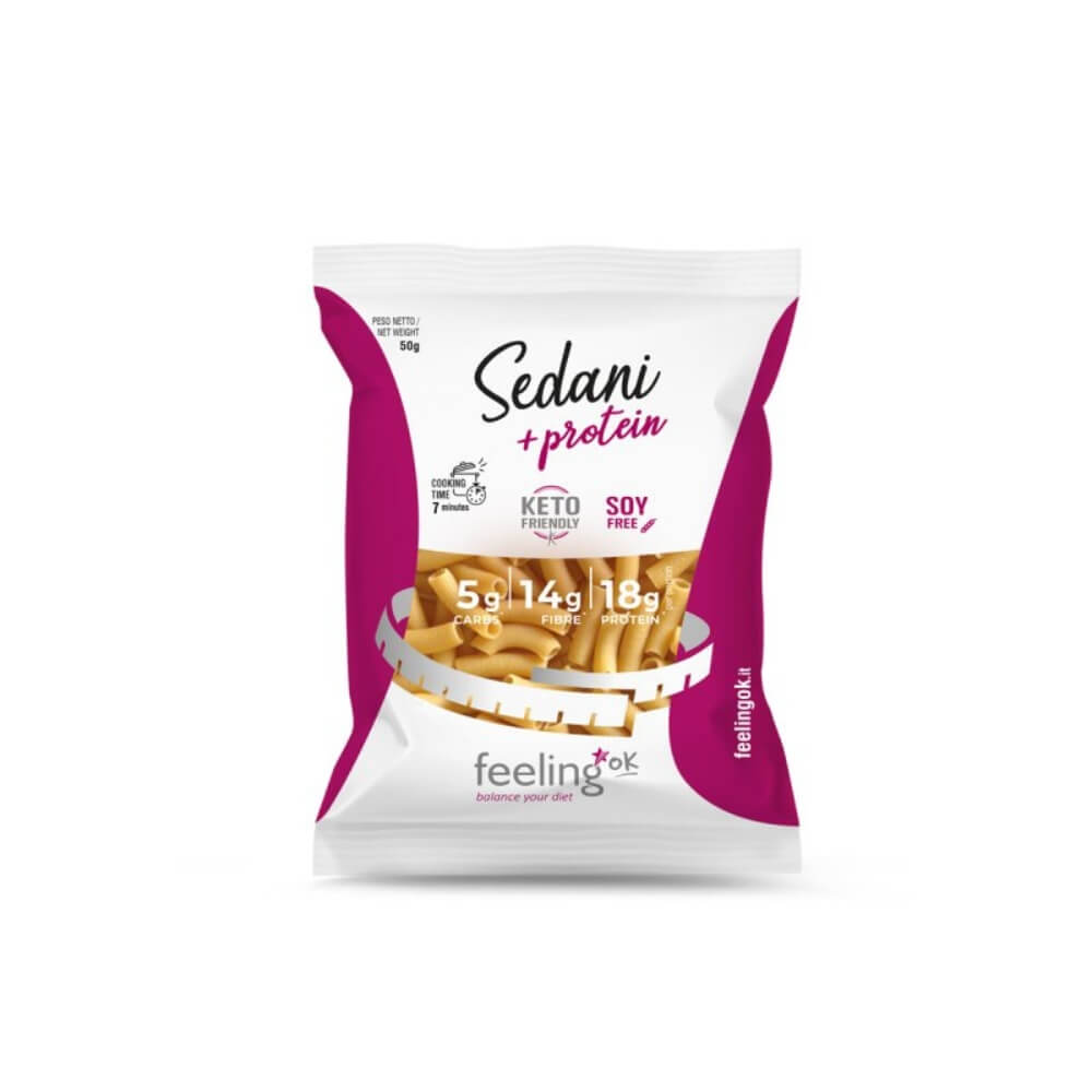 Pâtes protéinées type Sedani paquet 50g FeelingOK