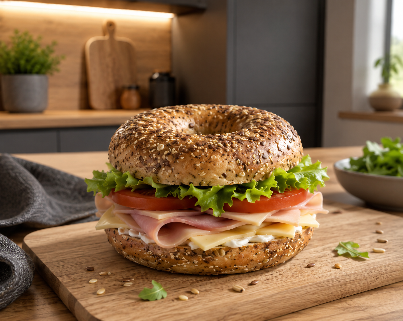 Bagel au sesame 4 x 60 g - Pronutrition