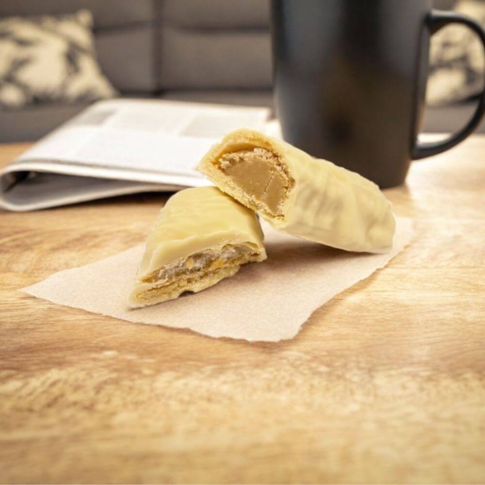 Barres protéinées chocolat blanc crème noisette PROTISTART