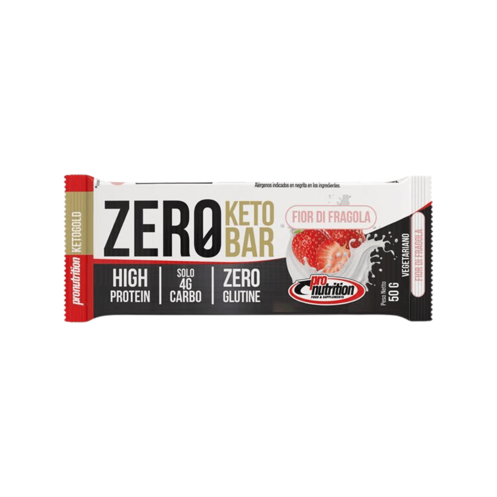 Barre Zero Keto Fraise 50g Pronutrition