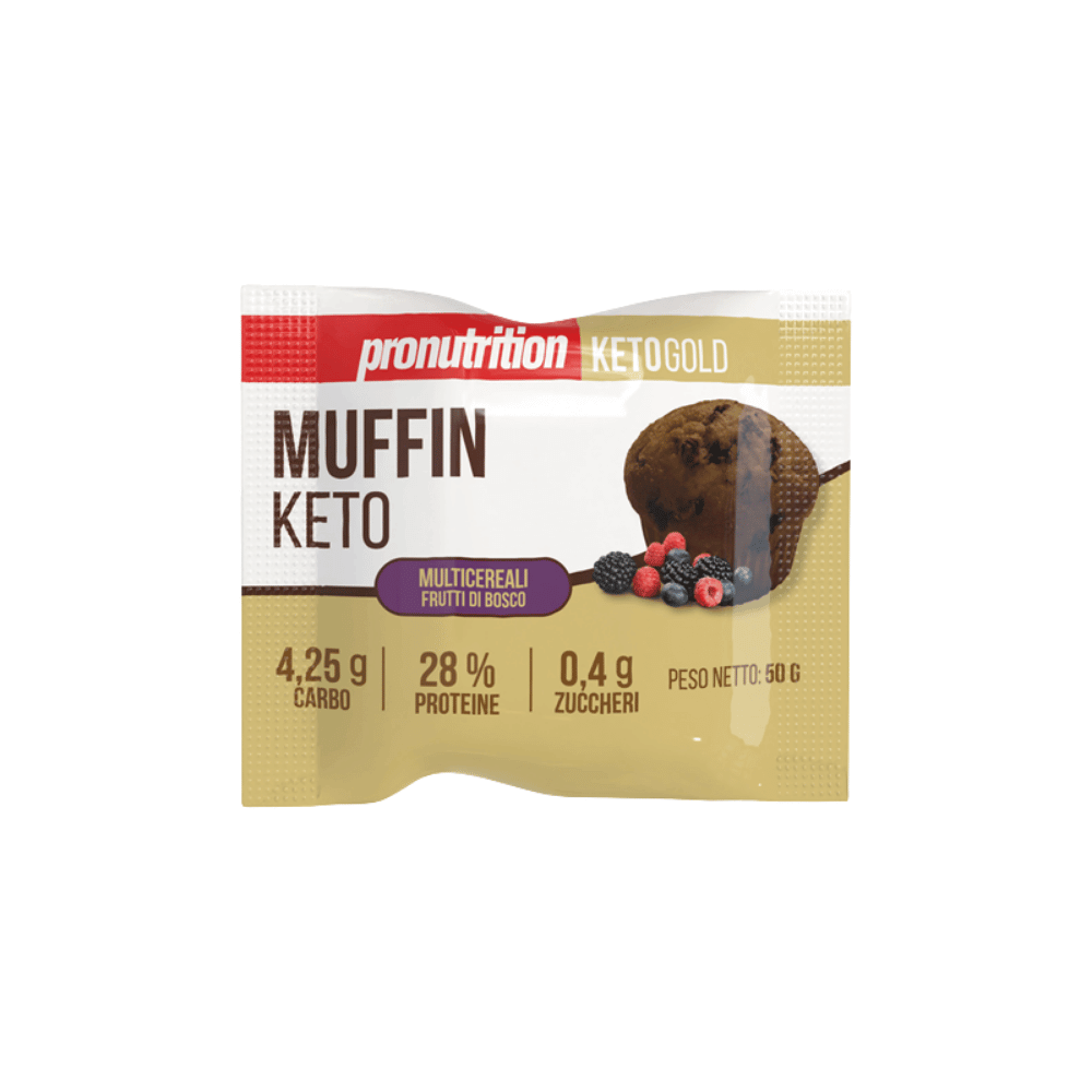 Muffins multicéréales Keto Fruits des bois 50g Pronutrition
