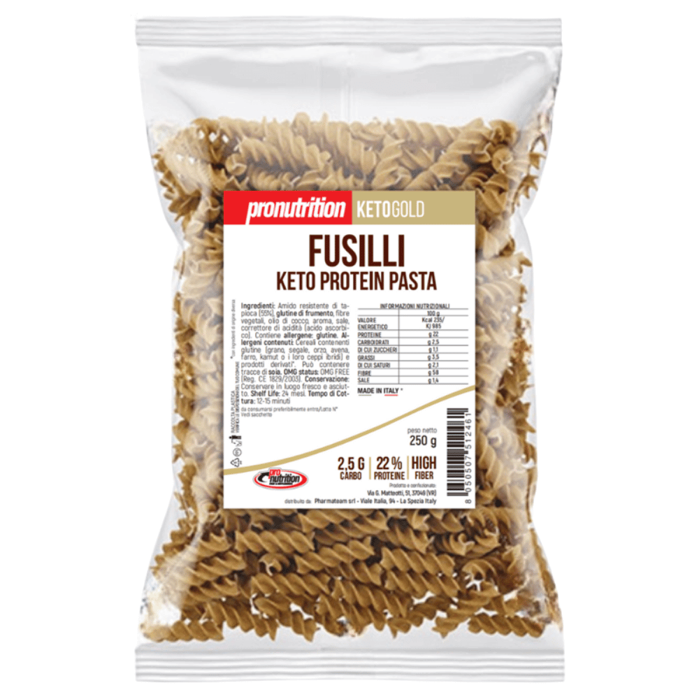 Pâtes protéinées Fusilli Keto 250g Pronutrition