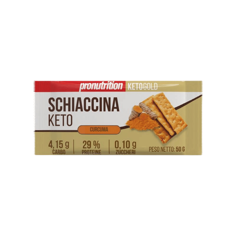 Schiaccina Keto goût Curcuma 50g Pronutrition