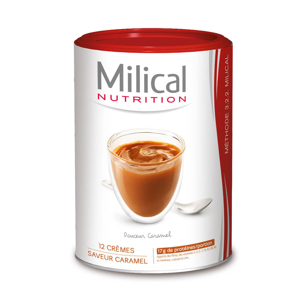 MILICAL Crème hyperprotéinée Caramel Pot ECO 12 portions
