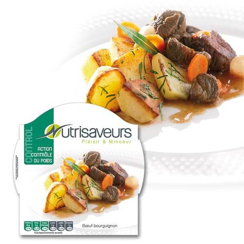 Plat cuisiné Boeuf Bourguignon Nutrisaveurs