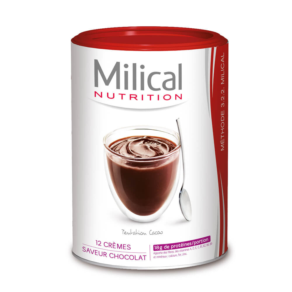 MILICAL Crème hyperprotéinée Chocolat Pot ECO 12 portions