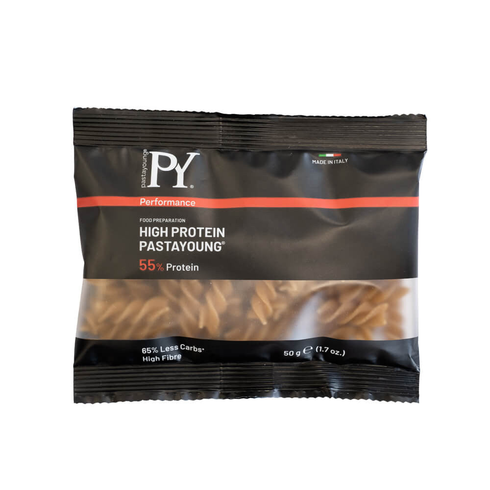 Pâtes protéinées Fusilli 55% Pasta Young mono portion 50g