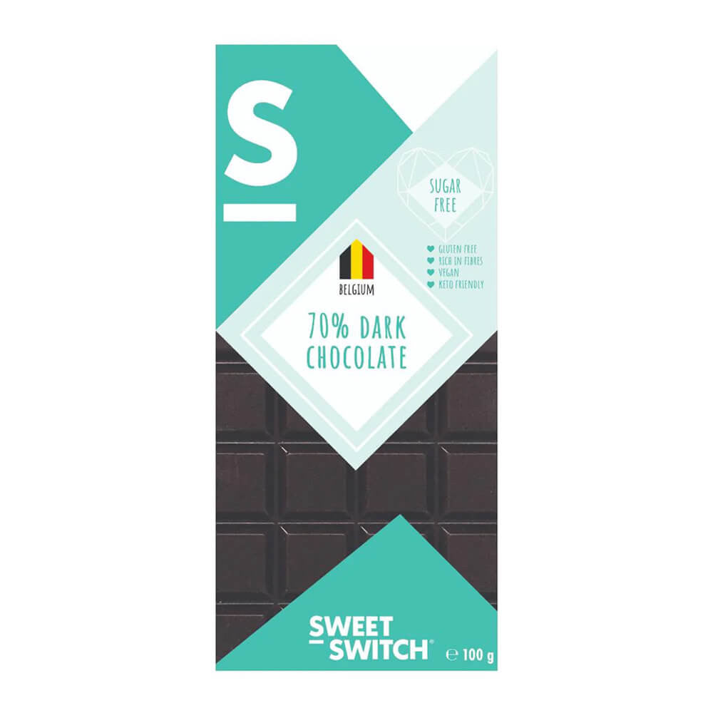Tablette de chocolat noir 70% Keto Sweet-Switch 100g
