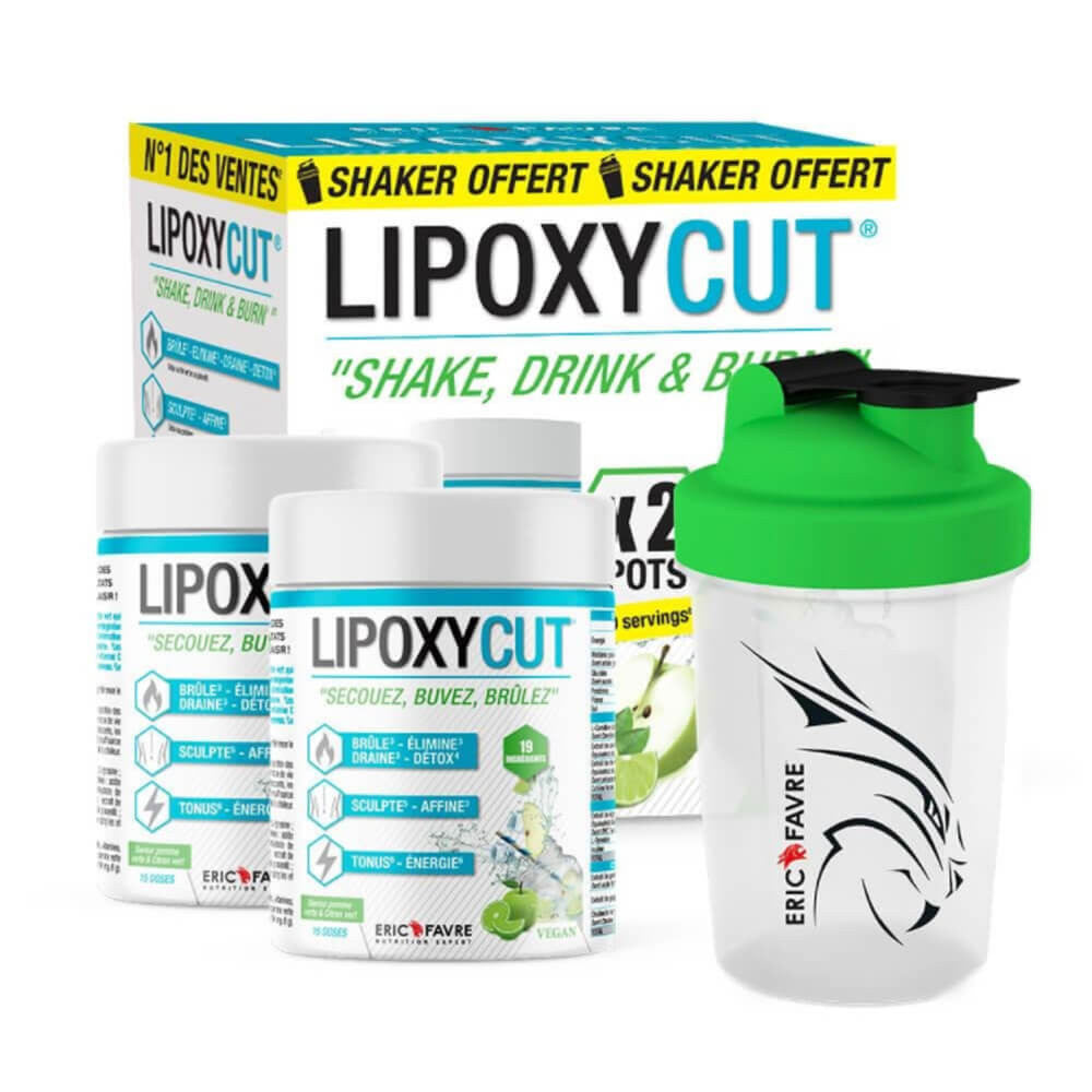 Coffret Lipoxycut Brûleur de graisses Pomme verte et Citron Vert Eric Favre