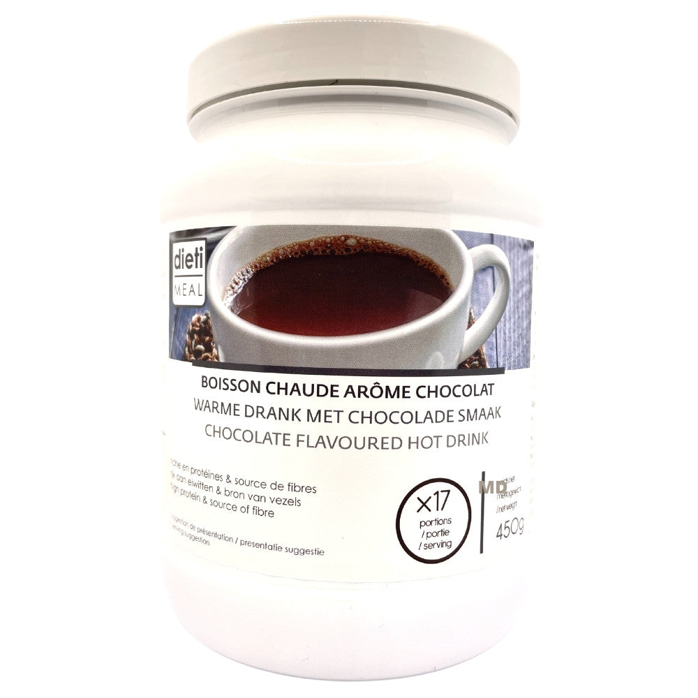 Boisson hyperprotéinée chocolat chaud Pot 450g DietiMeal