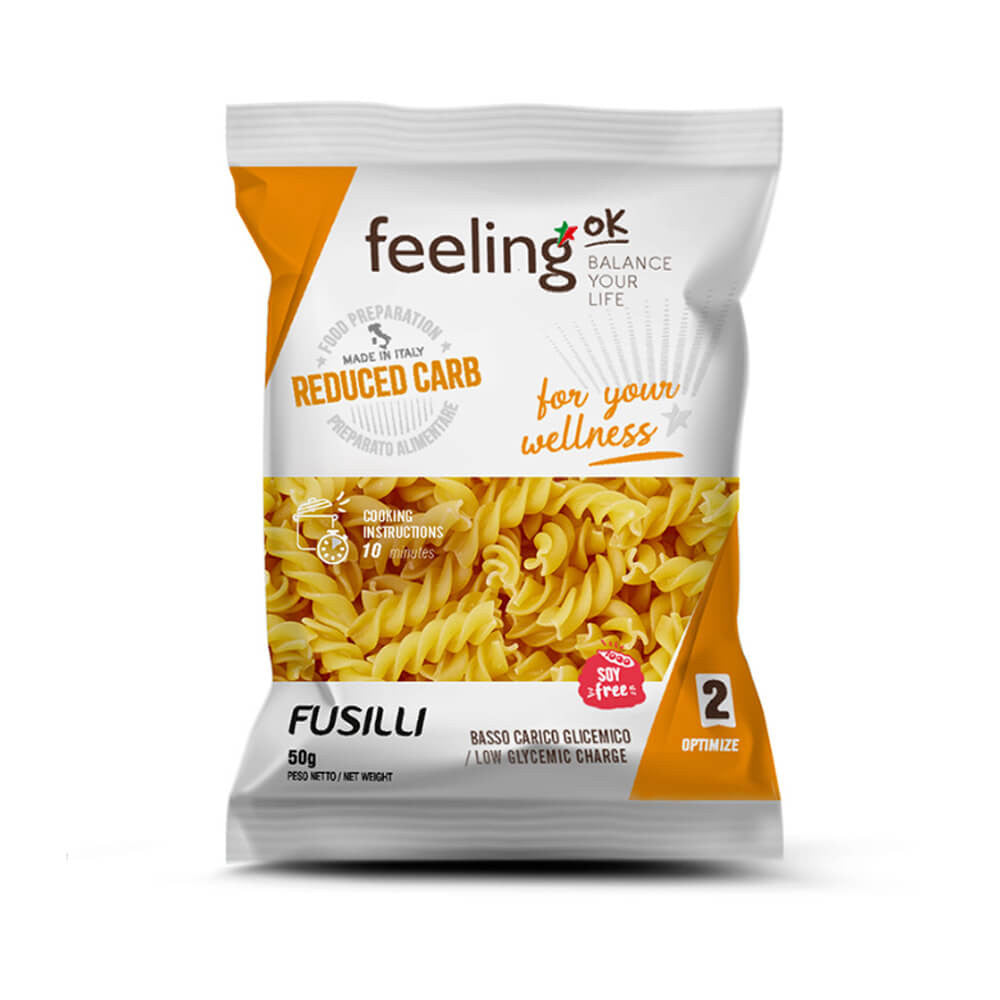 Fusilli Optimize rico en proteínas y fibra lowcarb paquete 50g FeelingOk