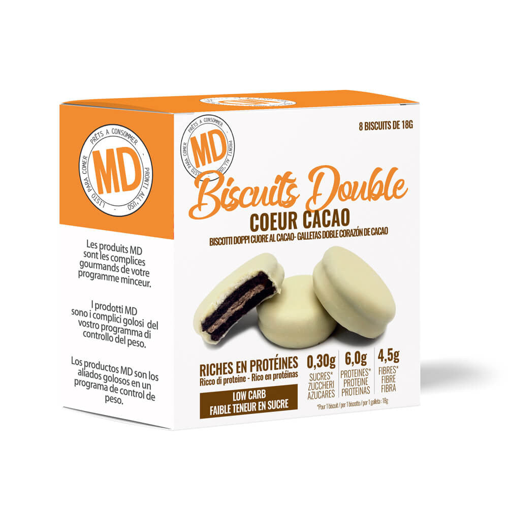 Biscuits double coeur saveur Cacao Boîte de 8 MD