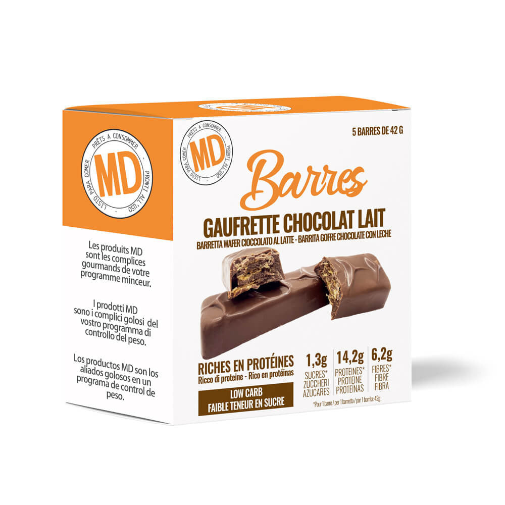 Barrette Wafer Cioccolato al latte confezione da 5 MD