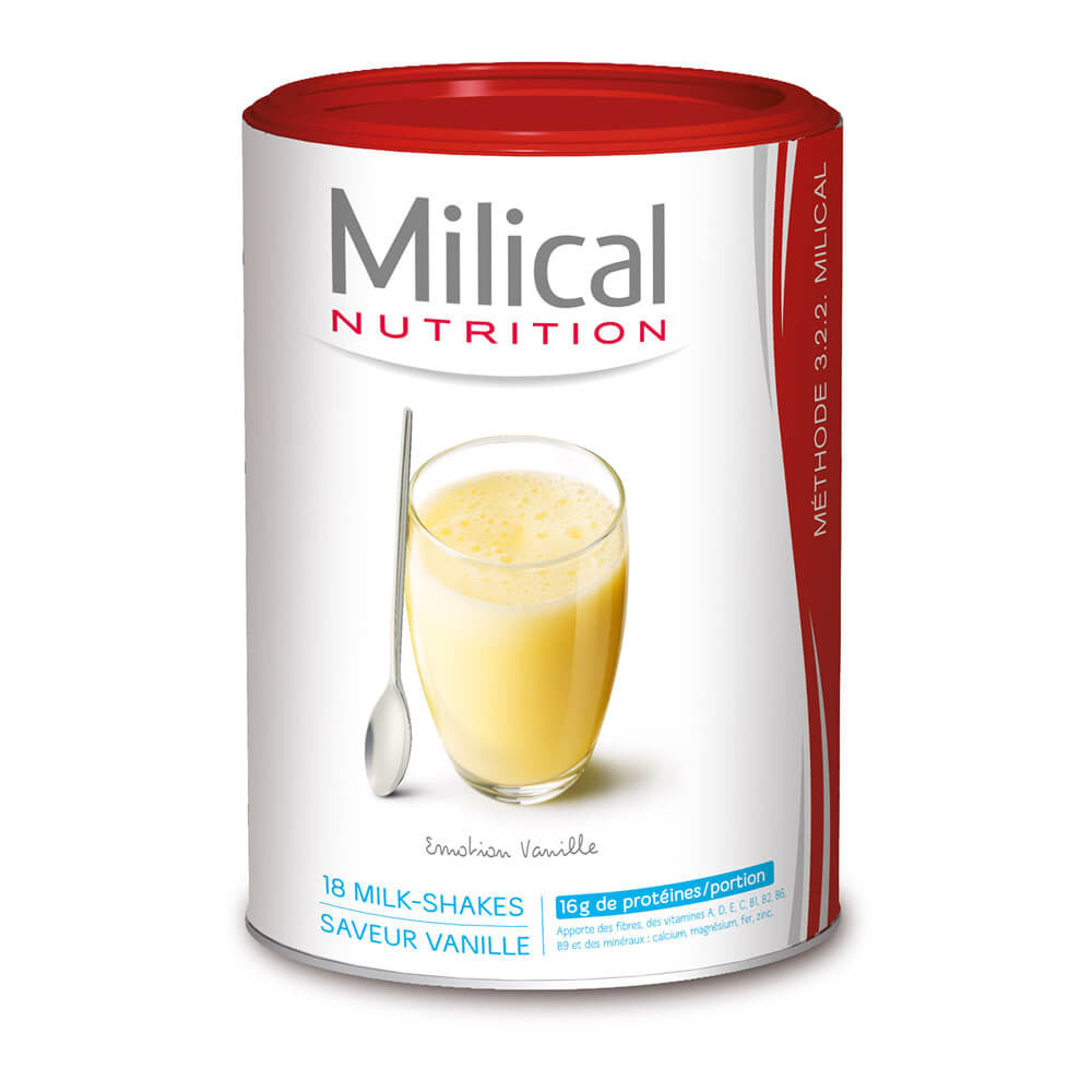 MILICAL Milkshake Iperproteica VANILLA ECO Barattolo 18 porzioni