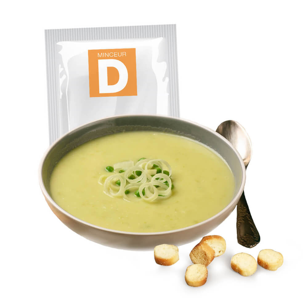 Zuppa proteica di verdure verdi con crostini all unita MinceurD