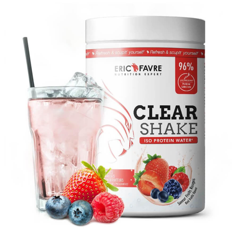 Clear Shake Iso protein Water Fruits rouges 500g Eric Favre