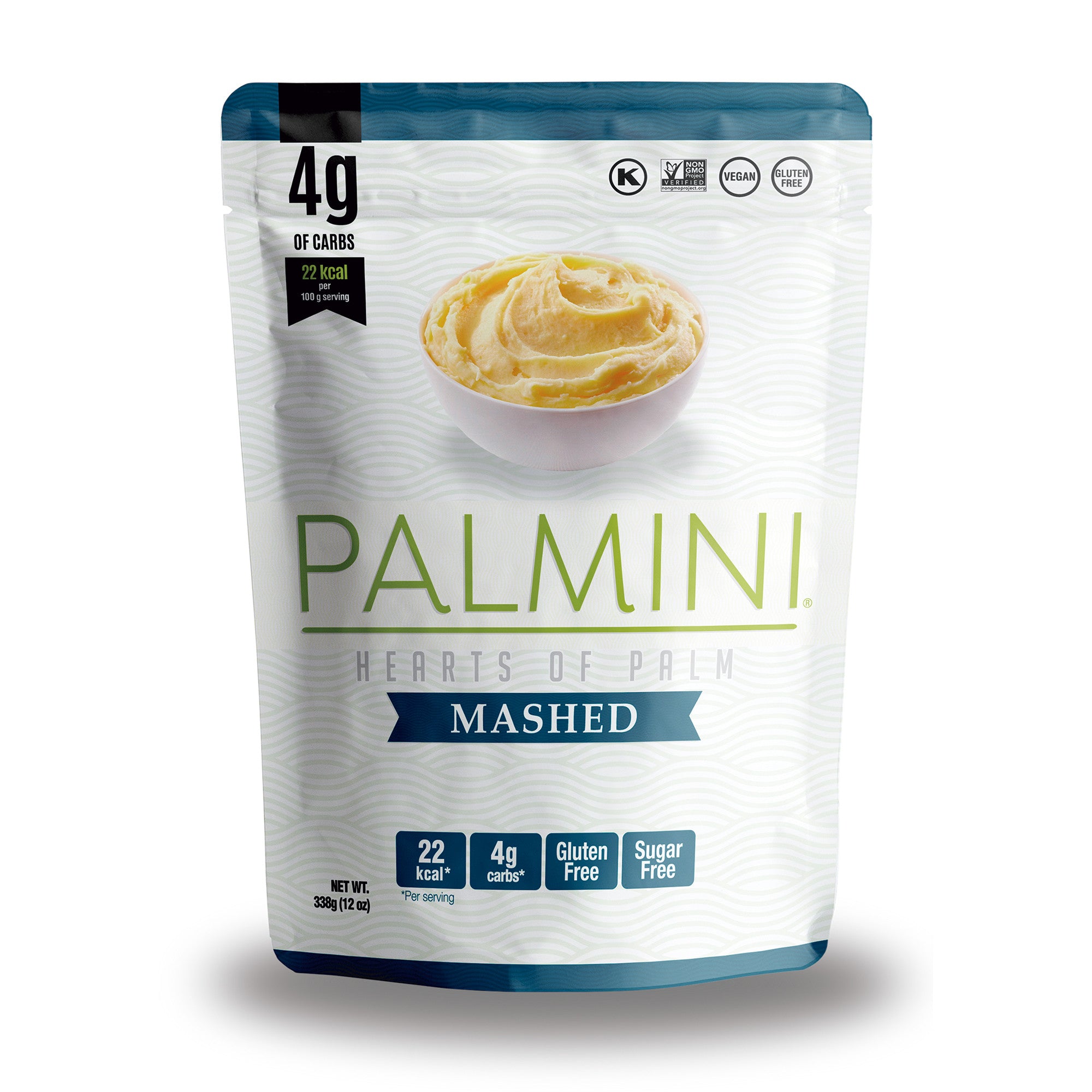 Palmini - Puré natural - 4 g de carbohidratos - Sin gluten - Paquete de 340 g