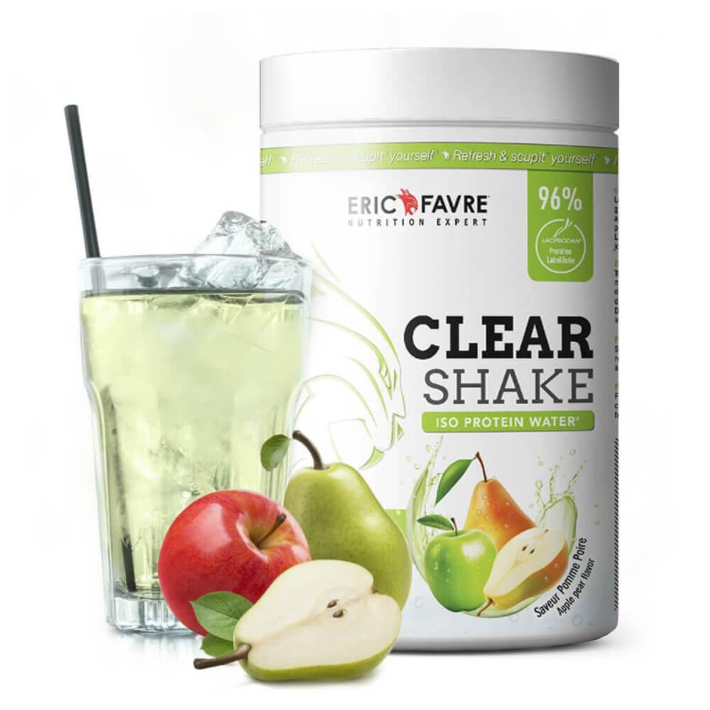 Clear Shake Iso protein Water Pomme Poire 500g Eric Favre