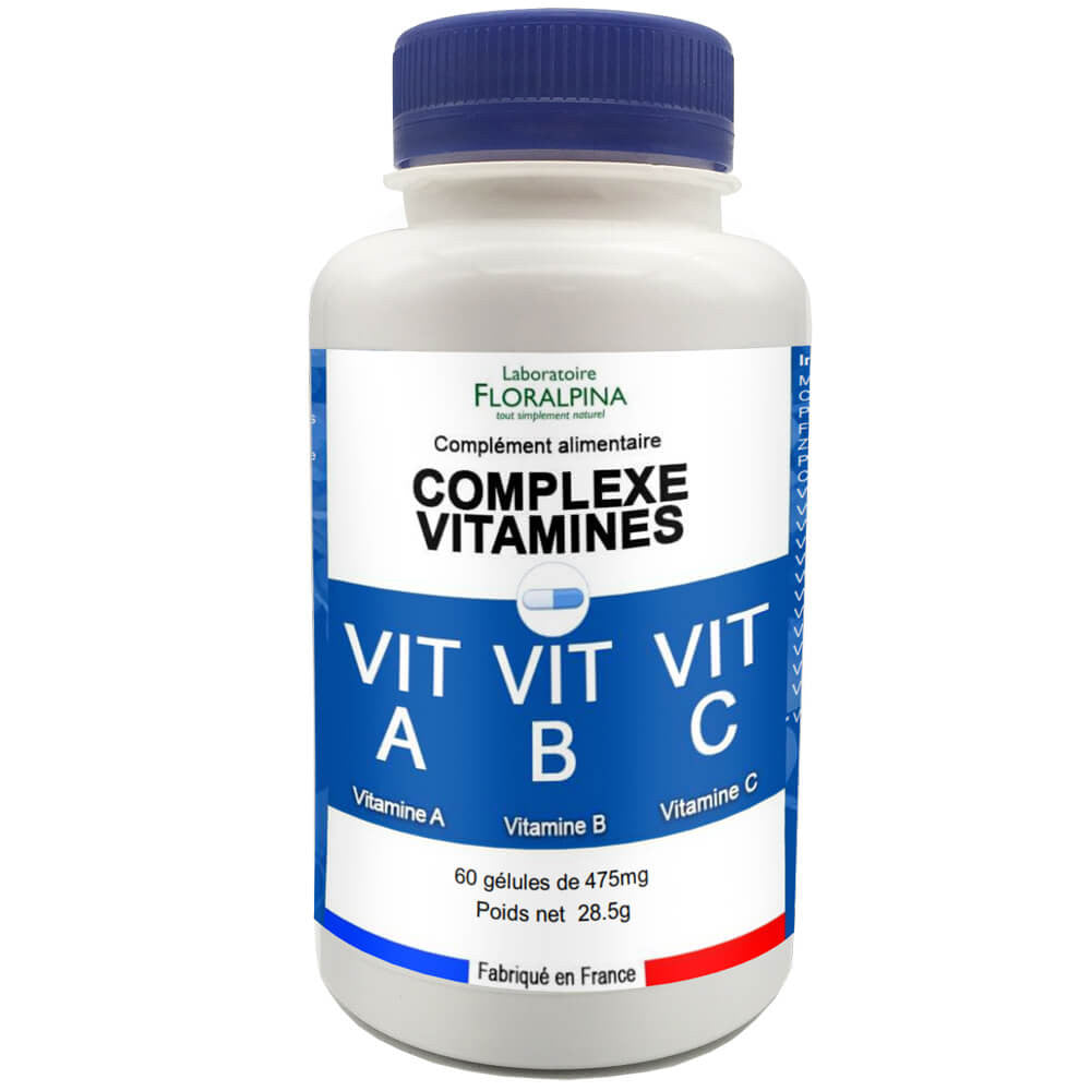 Complejo de vitaminas y minerales - 60 cápsulas - Floralpina