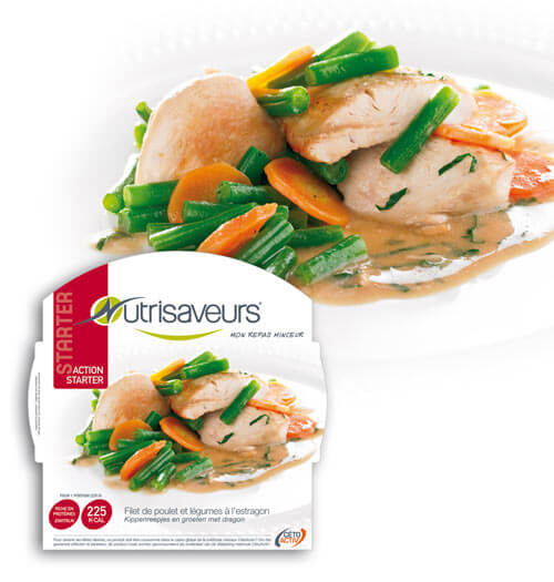 Plat cuisiné Filet de poulet et légumes à l'estragon Nutrisaveurs