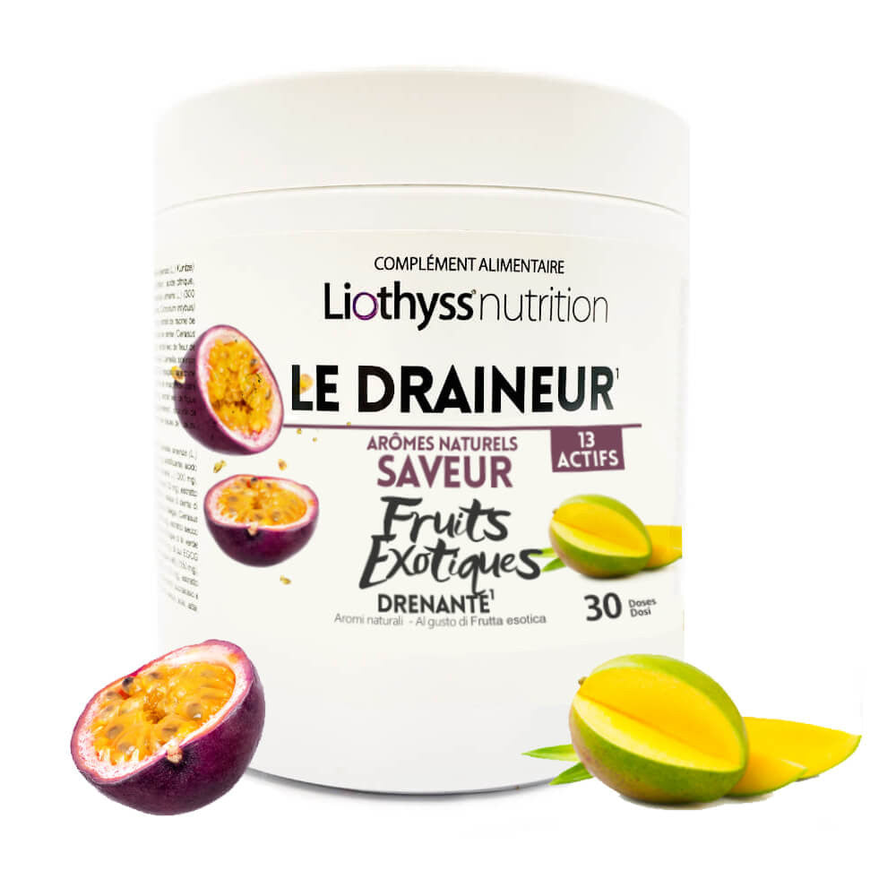 Draineur en poudre arôme Fruits Exotiques 30 doses Liothyss nutrition