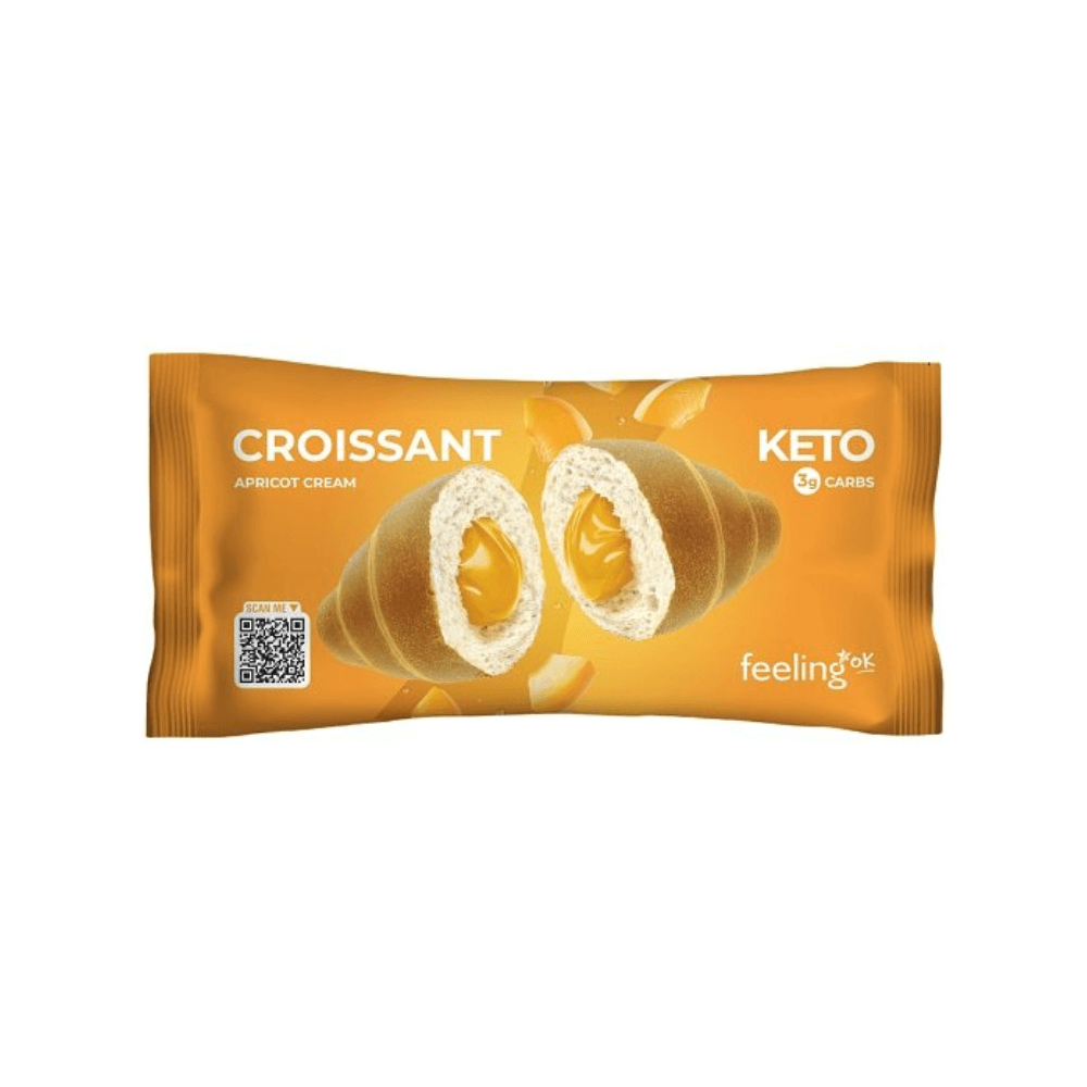 Croissant Keto fourré à l'Abricot à l'unité 50g FeelingOK