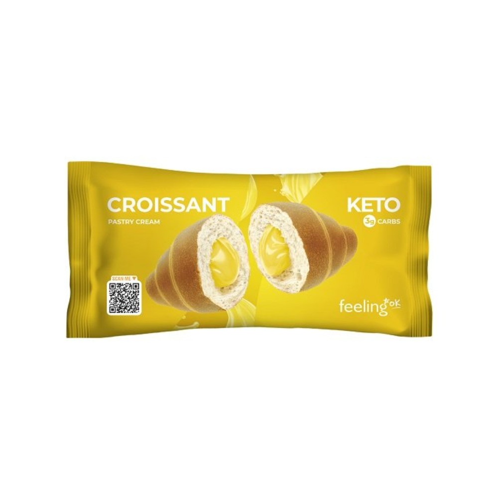Croissant KETO fourré à la crème pâtissière Feeling Ok