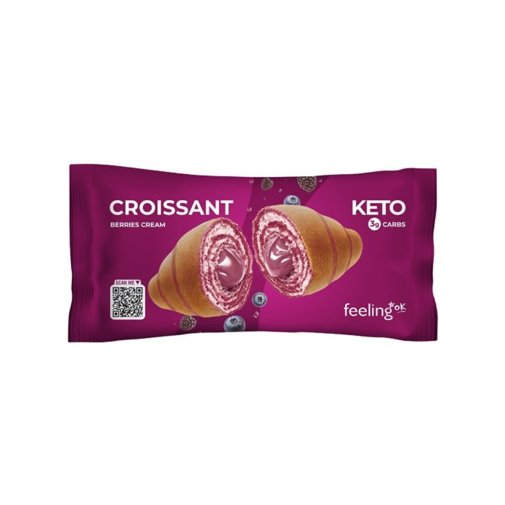 Croissant KETO fourré à la crème de fruits des bois Feeling Ok